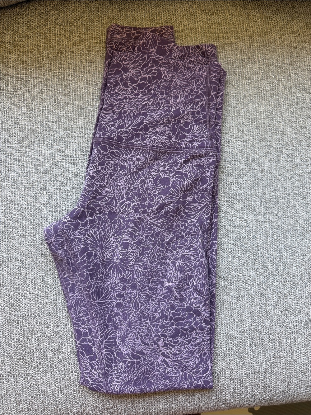 lululemon athletica Purple Floral Print Leggings